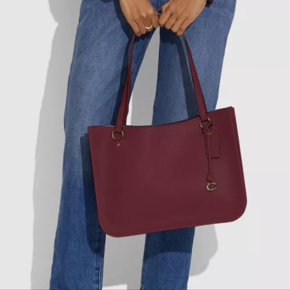 Coach Burgundy Tote Bag